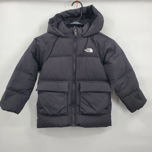 The North Face Hooded Down Fleece Lined Puffer Jacket Parka Boys Size 5Y - Picture 1 of 15