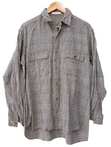 Yohji Yamamoto Y's for men Japan 80s 90s vintage wool hounds tooth shirt RARE - Picture 1 of 18