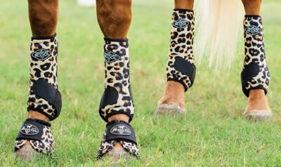 Professionals Choice Brrr 2XCOOL Value Paquete de 4 con Campanas Limited Cheetah M Botas Foto 1 de 4