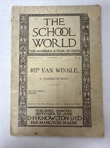 Antique Reader The School World Rip Van Winkle - 1902 - Picture 1 of 4
