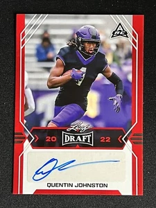 2022 Leaf Draft ARC Red Quentin Johnston Autograph RC #BA-QJ1 - Picture 1 of 2