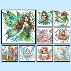 5D DIY Partial Special Shaped Drill Diamond Painting Kit Girl Decoration 30x30cm - Zdjęcie 1 z 36
