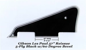 Les Paul 1957 RI 5-Ply Black Pickguard with HB Pickups Gibson Project 60 Deg NEW - Picture 1 of 3