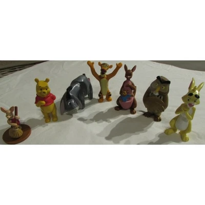 Winnie the Pooh Juego de 7 piezas Tigger Piglet Eeyore Kanga Rabbit Owl de colección Disney Foto 1 de 4