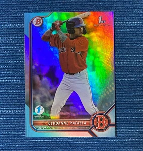 Bowman 2022 primera edición lámina azul cielo Ceddanne Rafaela #BPPF-61 Red Sox - Imagen 1 de 1