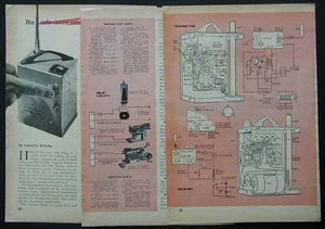 Interrupteur radiocommande émetteur + récepteur 1964 Comment construire des plans - Photo 1/1