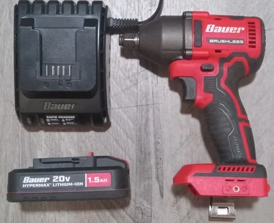 Bauer 1/2” 2085C-BR Impact Wrench with 1.5AH Battery and Charger Set - Image 1 of 4