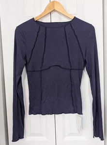 Commense Langarmshirt Damengröße Medium dunkelblau neu mit Etikett - Bild 1 von 7