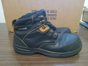 Orthofeet 681 Granite Composite Toe Black Leather Work Boots Men's Size 13 D - Picture 1 of 8