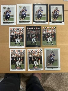2005-2010 Derek Anderson Topps Rookie Lot Baltimore Ravens OSU Beavers Browns - Picture 1 of 5