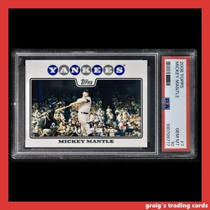 2008 Topps Mickey Mantle #7 PSA 10 GEM-MT - Picture 1 of 3