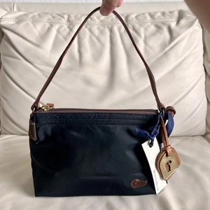 Bolso de hombro Dooney & Bourke negro Pouchette vintage ¡NUEVO CON ETIQUETAS! - Imagen 1 de 10