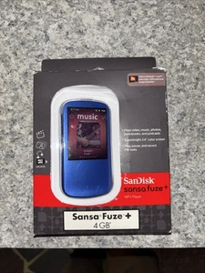 SanDisk Sansa Fuze+ Blue ( 4GB ) Digital MP3 Media Player - Picture 1 of 9