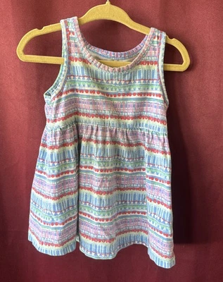 Top de piel dura para niñas talla 12 Mos. Azul con diseño, ¡ENVÍO RÁPIDO! Foto 1 de 2