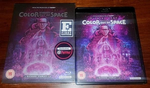 Color Out of Space 2019 Blu Ray Region B HMV First Edition Ltd Ed Slipbox Poster - Imagen 1 de 8