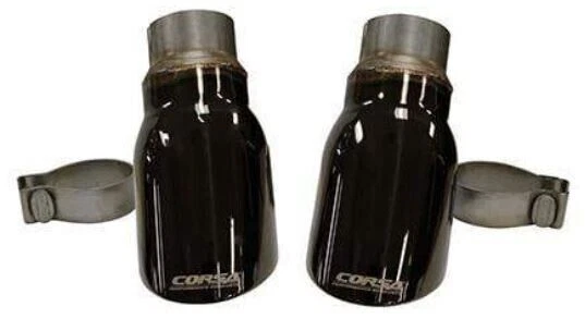 Corsa Tip Kit Two 4.0" Pro Series Tips #14977BLK For 15-16 Charger R/T 5.7L - Image 1 of 1