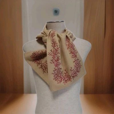 Alexander McQueen Beige Knit Wool Muffler New Unused Rare - Image 1 of 4