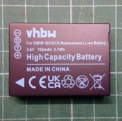 DMW BCG10 Battery for Panasonic DMC-TZ6 TZ7 TZ8 TZ9 TZ10 TZ20 TZ30 TZ35 TZ65 - Image 1 of 3