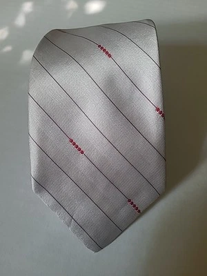 Paco Rabanne Paris 100% Silk Striped Men's Foto 1 de 4