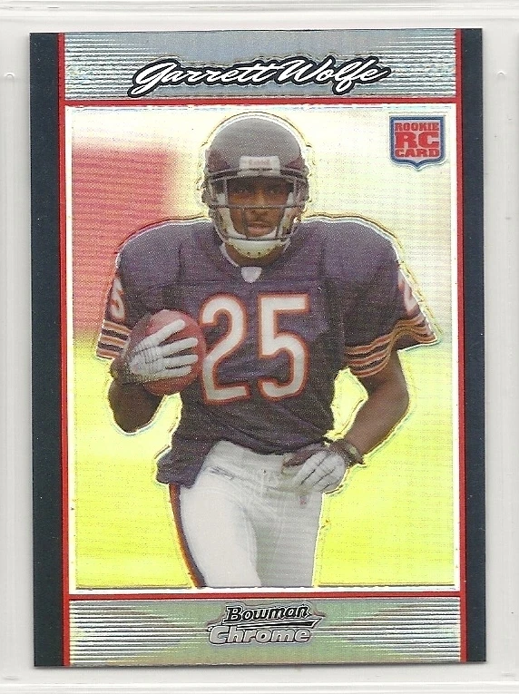 2007 Bowman Chrome - Refractor - #BC74 - Garrett Wolfe - Chicago Bears - Image 1 of 1