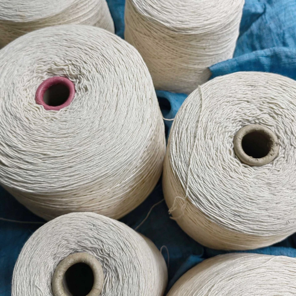 Stitching thread Embroidery Sashiko thick white cotton thread indigo crafts - Image 1 of 4