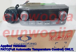 FATC Air Conditioner Control Panel Ssangyong Stavi/Rodisu 2004-2012 687A021022 - Picture 1 of 2