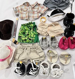 Lote Ropa Build a Bear Accesorios Y Zapatos Hockey Vaquero Sombrero Sandalias Baile - Imagen 1 de 11