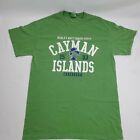 Vintage Cayman Islands Graphic Tee Tshirt Unisex Size M Medium Green White 37"