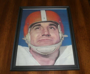1959 BROWNS LOU GROZA FRAMED COLOR CLOSE UP PRINT - Picture 1 of 1