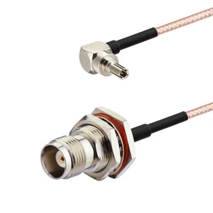 Gniazdo żeńskie TNC na CRC9 pigtail RG316 kabel 15cm do Huawei 3G USB E160G E169G - Zdjęcie 1 z 4