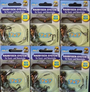 Sechs 7x7 Stinger mit 1 oder 2 Drillingen Tragkraft über 15 Kg - Bild 1 von 3