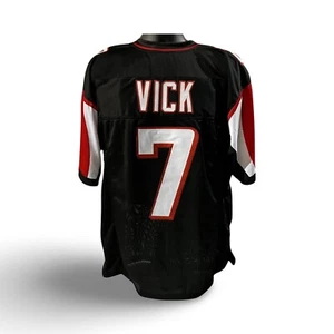 Michael Vick Unsigned Atlanta Falcons Black Custom Jersey Size XL NFL  - Picture 1 of 1