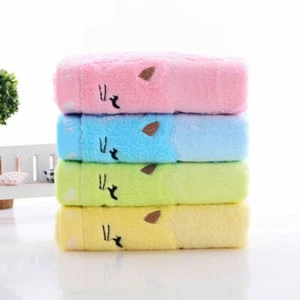 Soft Infant Feeding Washcloth Newborn Wipe Baby Cloth Bath Cotton Towel Durable~ - Picture 1 of 11