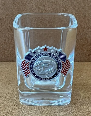 MLB Arizona Diamondbacks 2001 World Series Champions Champs Shot Glass Cover