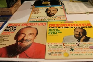 VINTAGE "MITCH MILLER" 3 LP LOT GREATEST HITS, HAPPY TIMES, MEMORIES COLUMBIA RE - Picture 1 of 8