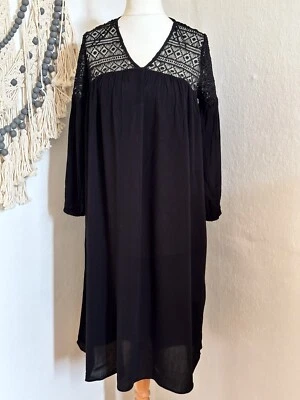 Zara Kleid mit Spitze Schwarz Gr. XS - Bild 1 von 4