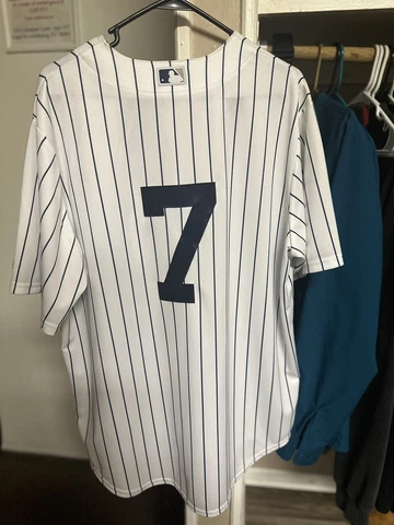 New York Yankees Mickey Mantle #7 Baseball Jersey Size L Majestic MLB Cover