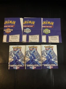 Pokemon Diamond And Pearl Playmat And Rulebook Lot  - Imagen 1 de 8