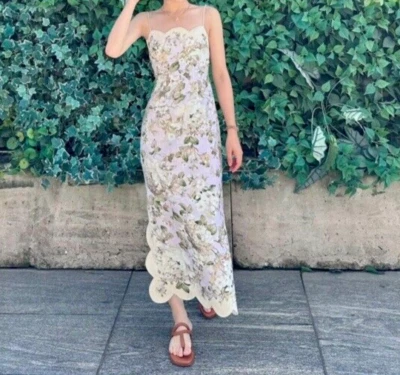 ZIMMERMANN Acacia Scallop midi dress size 2 - Image 1 of 4