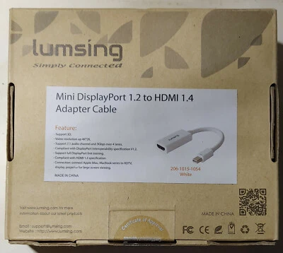 Mini Display Port to HDMI Adapter.  Microsoft Surface Compatible - Image 1 of 2