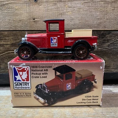 Sentry Hardware, 1928 Chevrolet National AB Pickup, 1:25 Bank, Diecast, In Box - Image 1 of 4