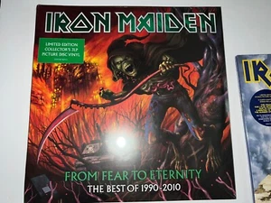 IRON MAIDEN FROM FEAR TO ETERNITY BEST OF 1980-1990 TRIPLE PICTURE DISC LP NEW - Picture 1 of 3