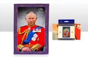 King Charles Coronation 100% Cotton Tea Towel Souvenir Memorabilia Gift - Foto 1 di 1