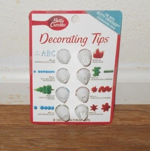 Betty Crocker 8 Pack Icing Decorating Tips - Picture 1 of 1