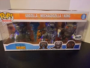 Funko Pop! Vinyl: Godzilla - Godzilla / Mechagodzilla / Kong - 3 Pack - Books A - Picture 1 of 9