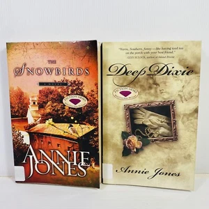 2 Lot Annie Jones- The Snowbirds & Deep Dixie Medium Paperbacks Ex LIbrary - Picture 1 of 15
