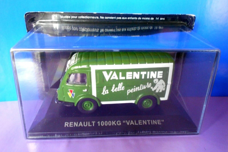 Die cast 1/43 Modellino Furgone Pubblicitario Renault 1000kg Valentine - Immagine 1 di 1