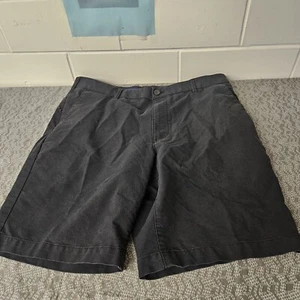 IZOD Shorts Mens 34x9 Black Chino Hiking Camping  - Picture 1 of 9