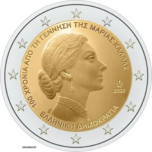 2 Euros REMEMORATIVOS Grecia 2023 "100 Aniversario de María Callas" - Imagen 1 de 1