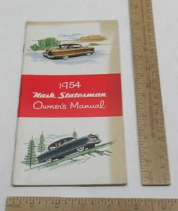 1954 Nash Statesman - Owner's Manual - illustrated BOOK - listing #2843 - Picture 1 of 8